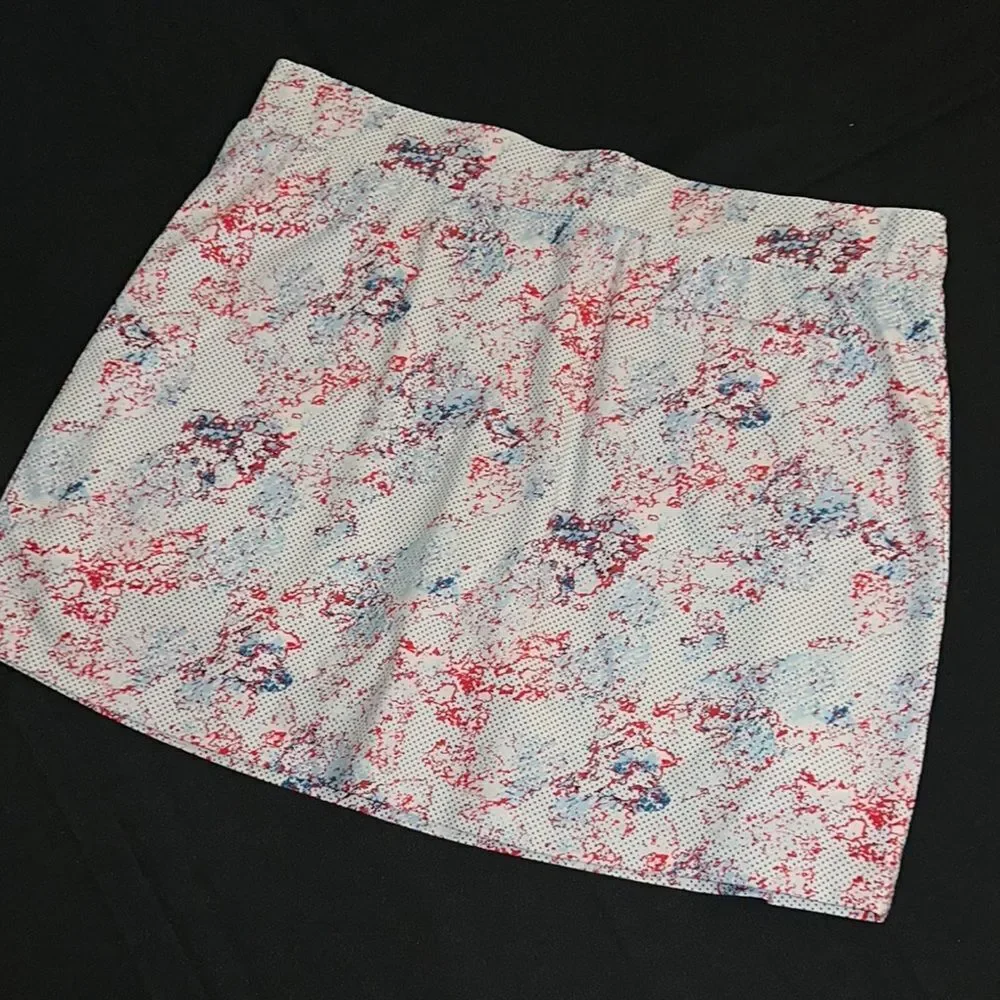 Pebble Beach Multicolor Pattern Skort Size XL